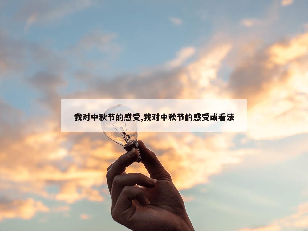 我对中秋节的感受,我对中秋节的感受或看法